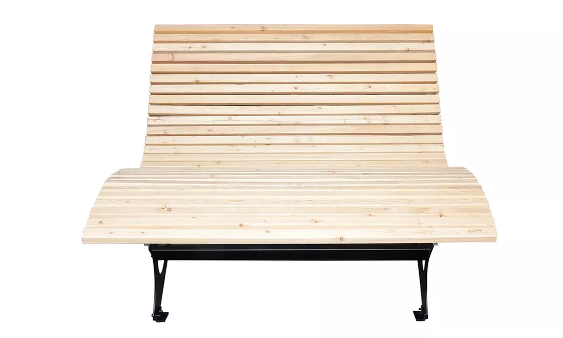 Home Deluxe Wellenholzholzliege „Taiga“