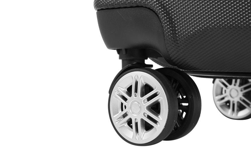 Image 6: 3 Piece ABS Suitcase Set with Combination Lock