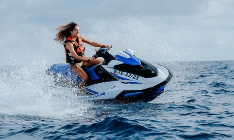 Excursión de 60 minutos en 1 moto de agua + parasailing de 150m para 1 o 2 personas