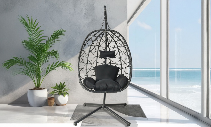 Image 5: Fauteuil suspendu effet rotin "Lima" de Kocoon