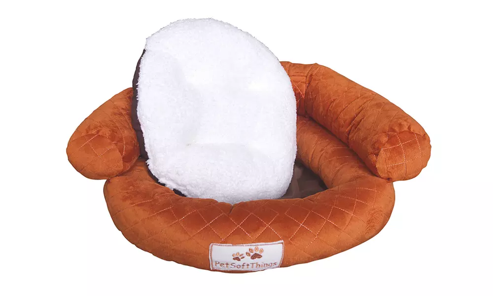 Plush Fluffy Soft Warm Calming Medium Small Dog Puppy Kitten Cat Pet Bed Cuddle