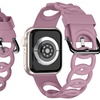 Image 3: Waloo Silicone Link Looped Band For Apple Watch Black, White & More
