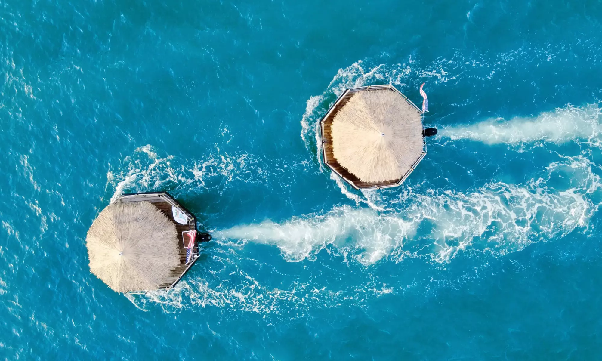 Explore w/ Private Tiki Charter for Up to 6 People on Weekdays or Weekends & More @Cruisin Tikis  (Up to 25%Off) - Second Medium