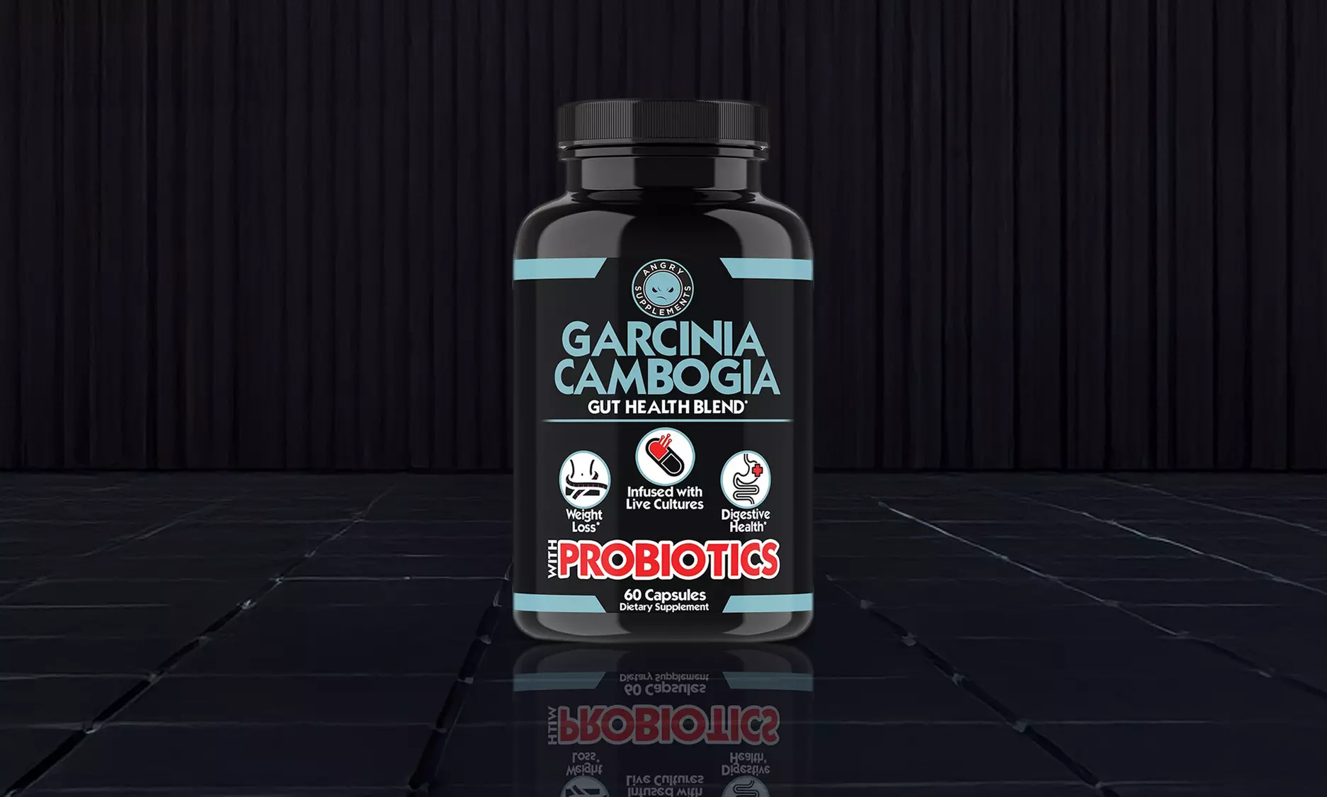 Angry Supplements Garcinia Cambogia with Probiotics, Gut Health Weight Loss