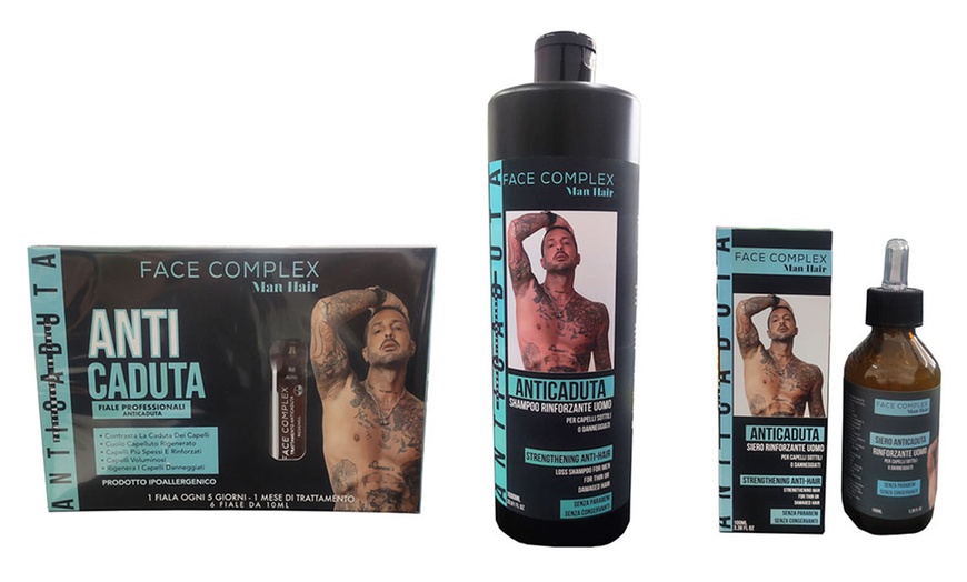 Image 1: Shampoo, siero o trattamento anticaduta per capelli uomo Face Complex