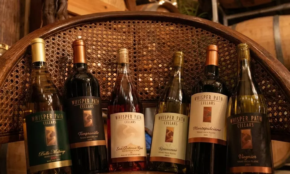 Crafted Experience Awaits: Wine Tasting Flight for Group of 2, 4, 6 or 8 at Whisper Path Cellars (Up to 27% Off) - Second Medium