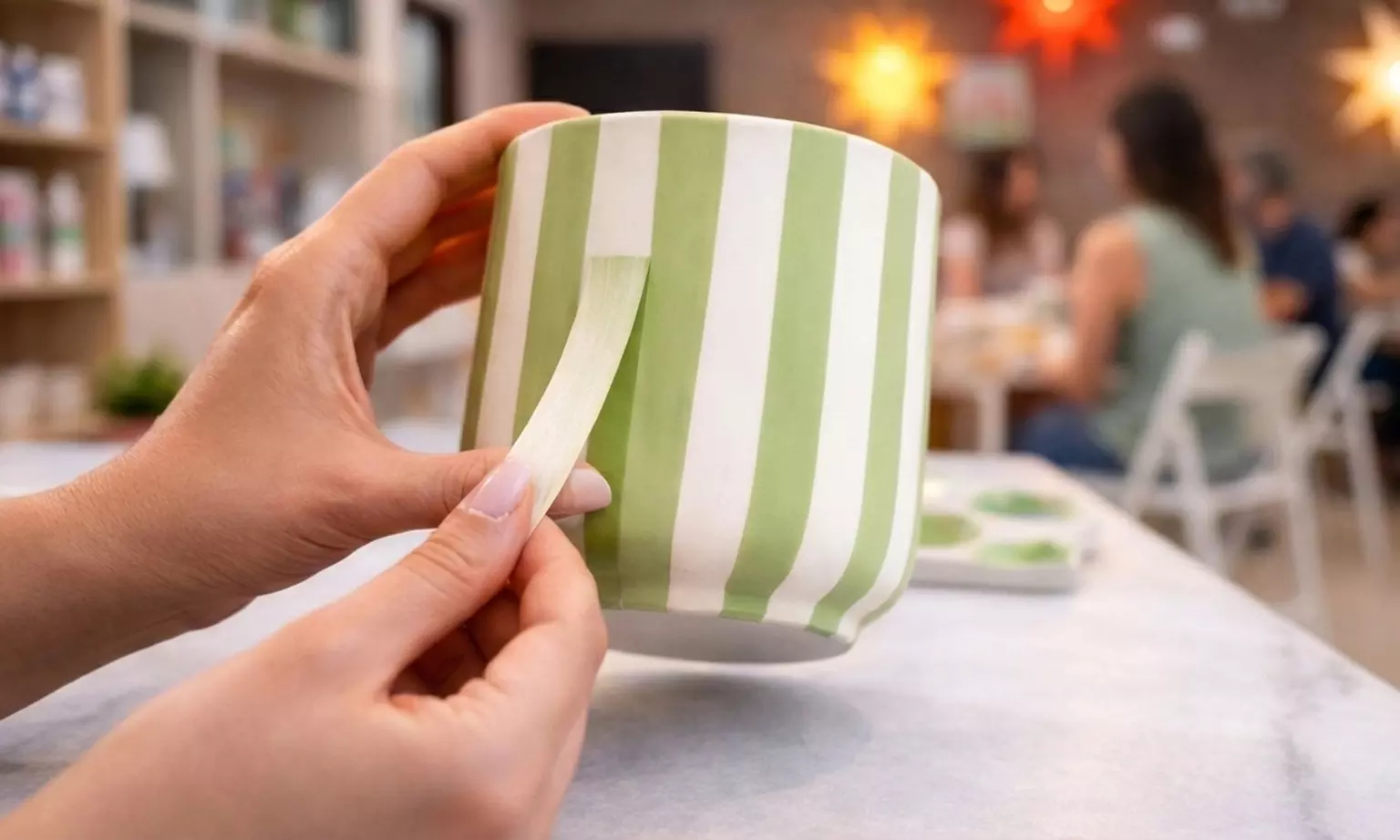 Pinta tu pieza de cerámica y disfruta de una bebida