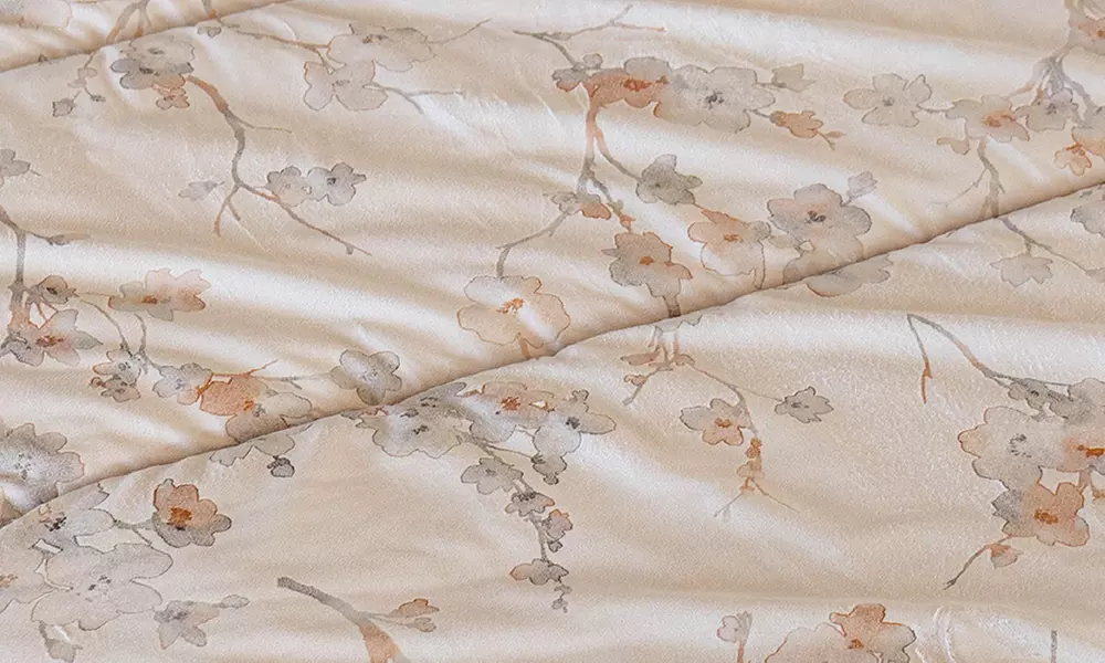 Doppelte Winterdecke aus Samt mit Digitaldruck