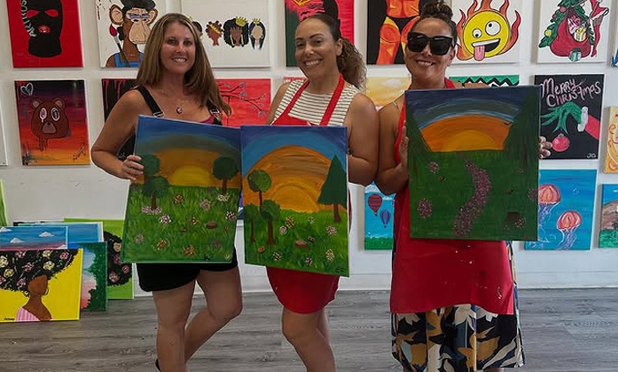 Image 8: Paint & Sip Experiences at LA's Celebrity Creative Hub