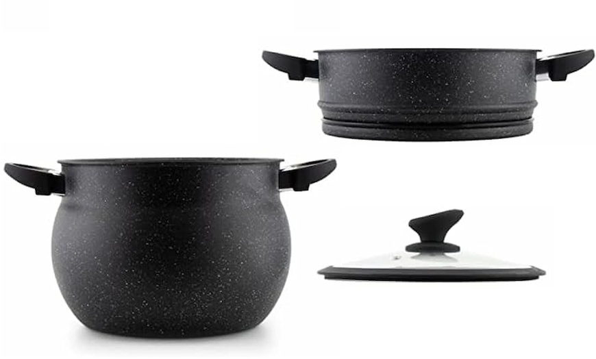 Image 8: Couscoussier en acier inoxydable avec couvercle en verre Royalty Line