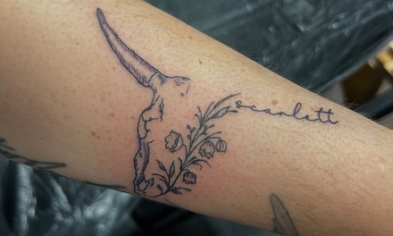 Small Fine Line Tattoo (under 1-inch) with consultation - Wander + Lost Ink