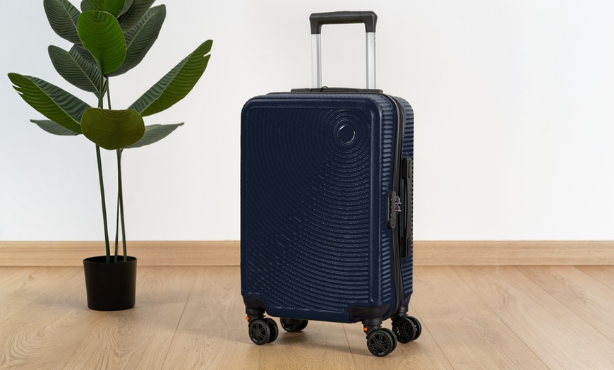 Image 10: ABS handbagage trolleykoffer in 10 kleuren