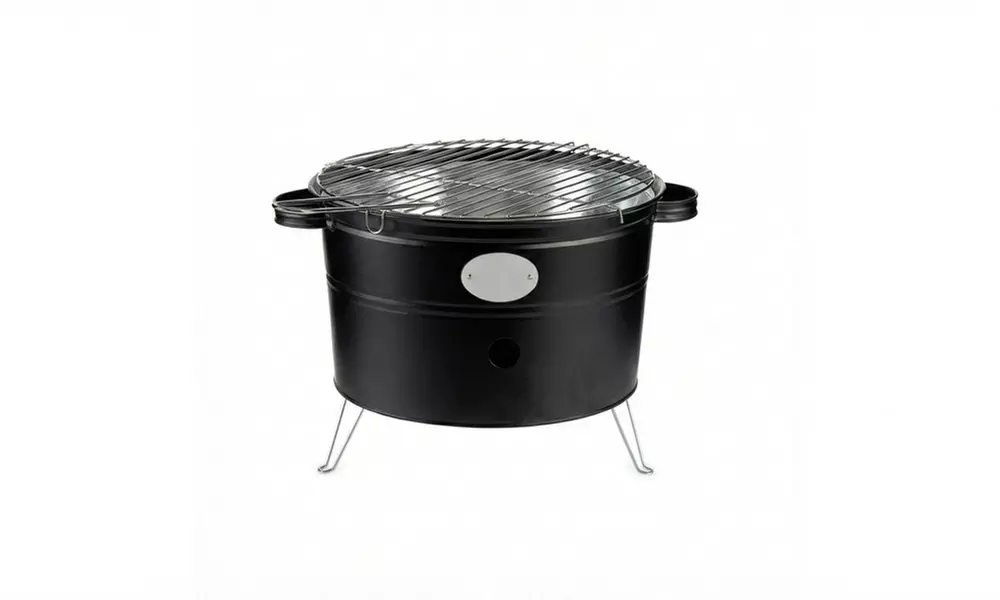 Kompakter Holzkohle-Tischgrill 35 cm