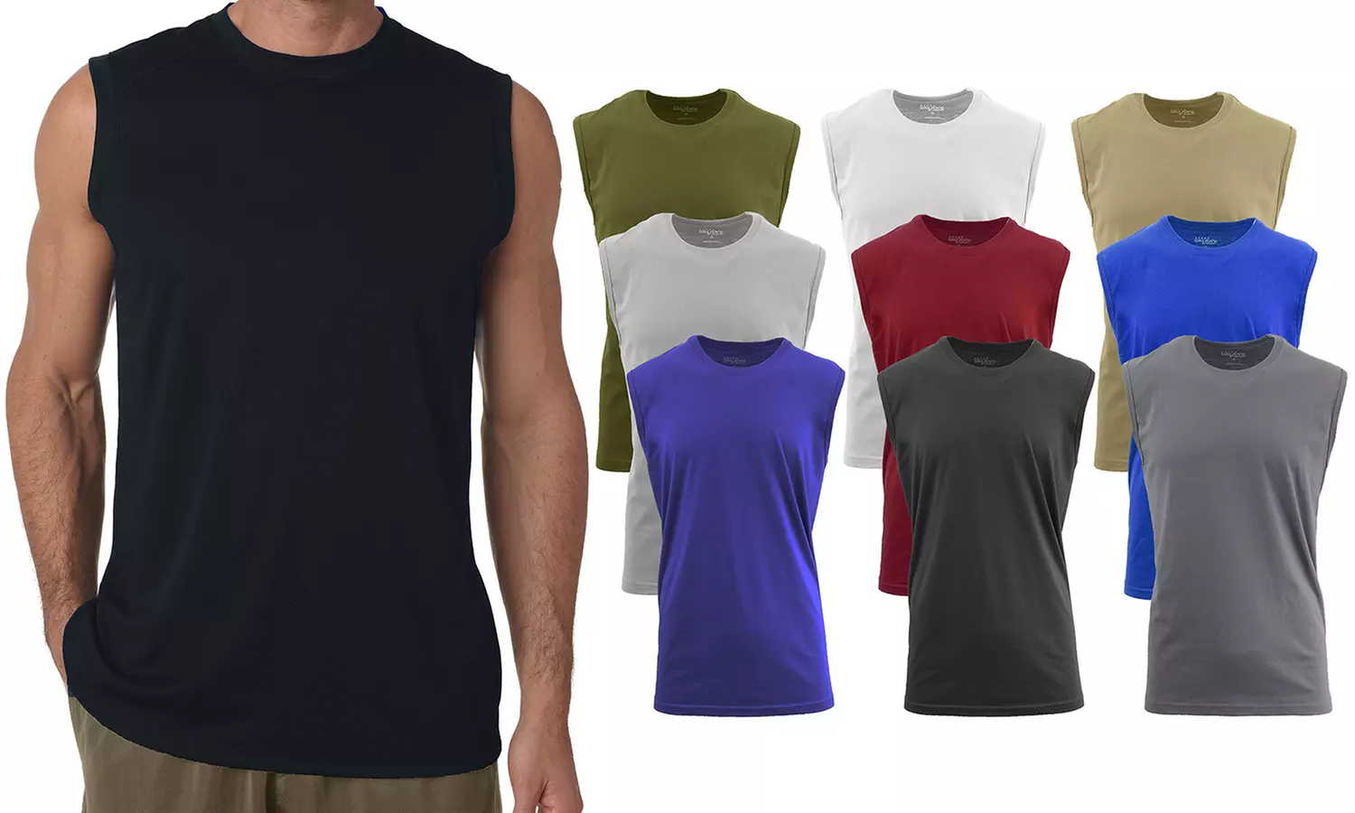 Men's Muscle Tank Top (5-Pack) (S-5X) - Primary Image