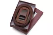 Mio Marino Men's Casual Stitched Leather Ratchet Belt w/ LINXX Buckle Design - Second Medium