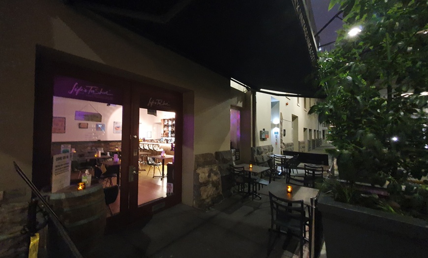 Image 4: Back-Vintage Wine Flight with Matched Cheeses or Salami for 2, 3, or 4