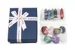 14 Pcs Set Chakra Crystals and Healing Stones Gemstones Rocks with Gift Box - Second Medium