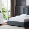 Image 25: Evangeline Panel Bed with Optional Ottoman Gas Lift Storage