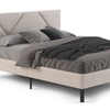 Image 8: Letto imbottito in tessuto con doghe in legno e vano contenitore