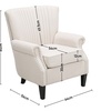 Image 6: Living And Home Elegant Tufted Upholstered Armchair