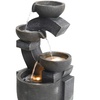 Image 20: Outdoor Multi-Tier Ceramic LED Fountain Water Feature