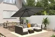 Outsunny 3m x 3m Cantilever Garden Parasol with 360° Rotation and Tilt - Image 2