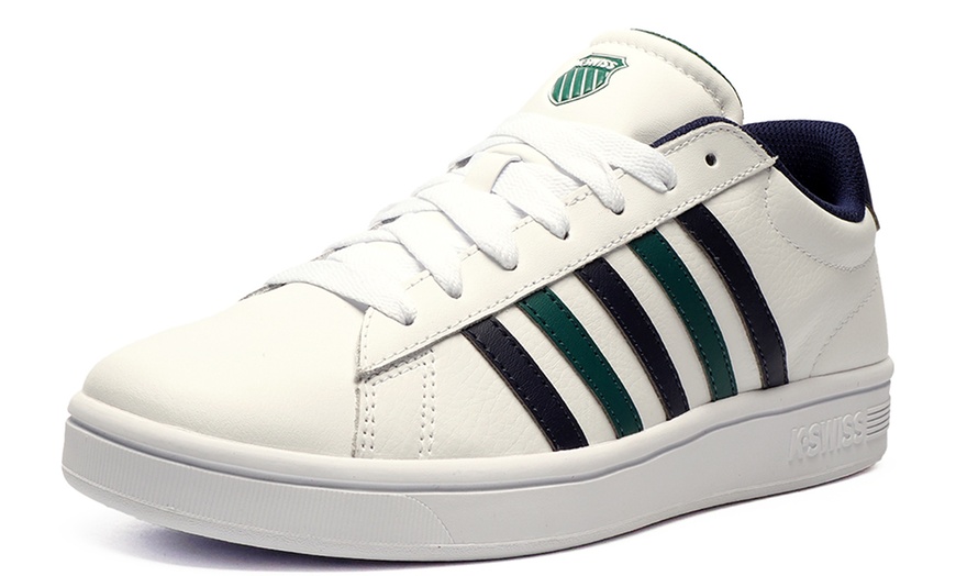 Image 7: K-Swiss Court Tiebreak II Men's Leather Trainers 