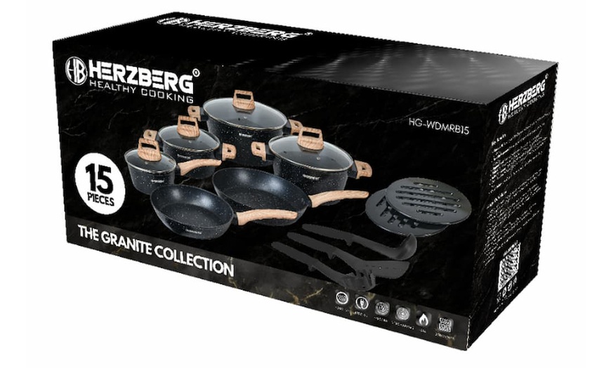 Image 2: Batteria da cucina da 14 o 15 pezzi Herzberg