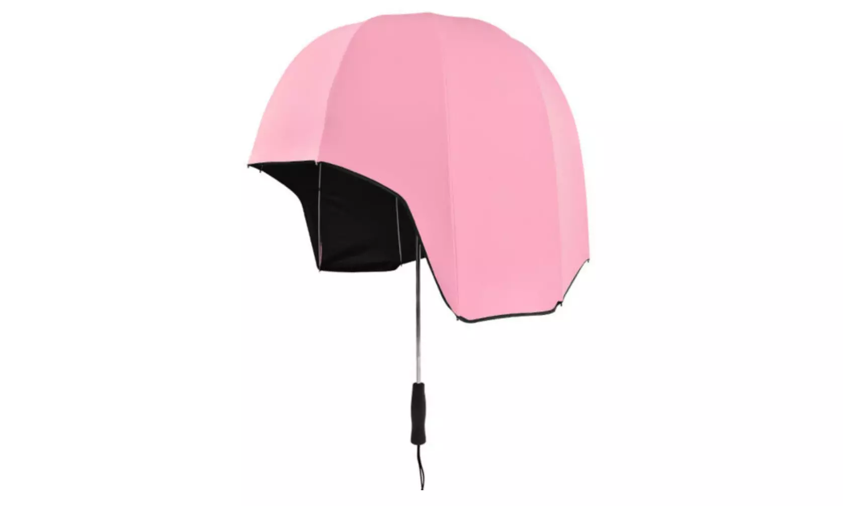 Vinyl Sun and Rain Protection Helmet Umbrellas in Assorted Colours