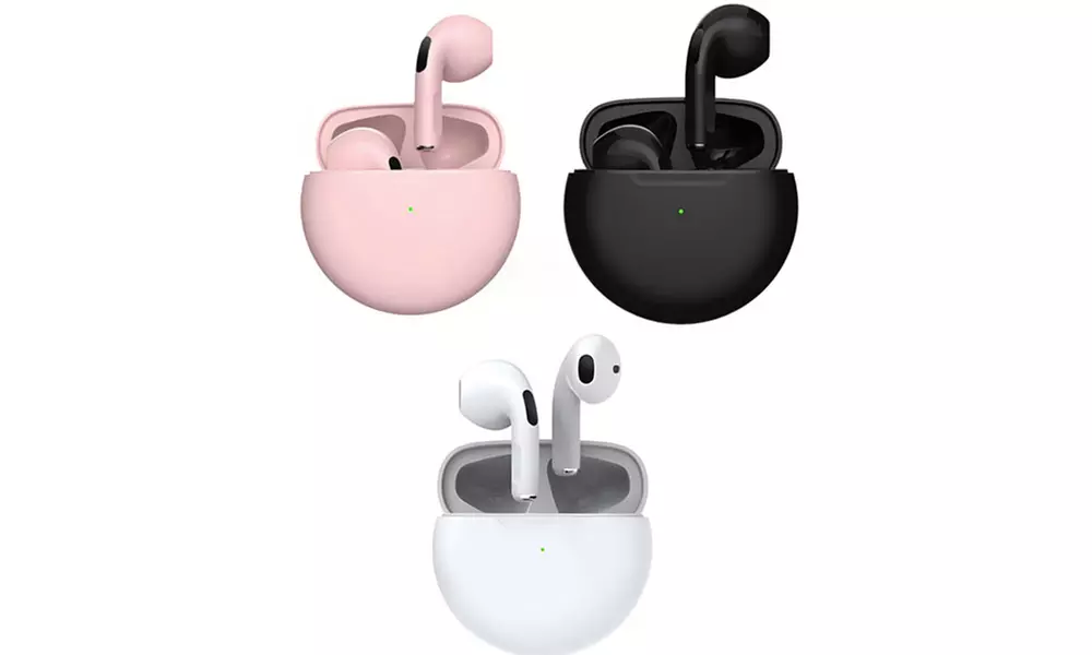 1, 2 of 3 paar draadloze oordopjes met bluetooth in kleur naar keuze - Primary Image