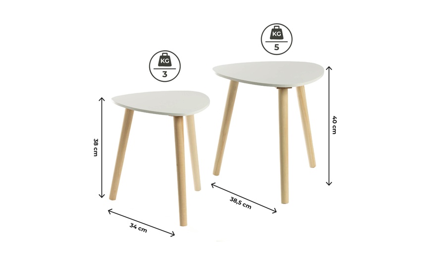 Image 4: Set di 2 tavolini da caffè Livermore