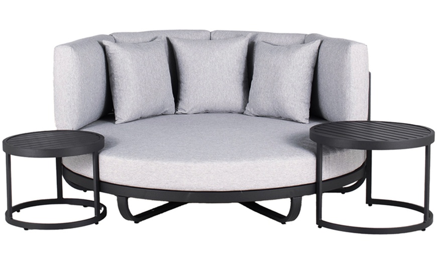 Image 3: Home Deluxe Gartenliege FLORIDA, optional mit 2 Beistelltischen