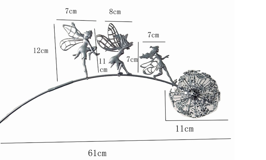 Image 12: Dandelion Flower Fairy Patio Decorative Ornament