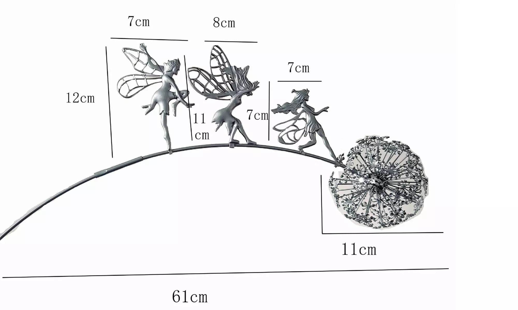 Dandelion Flower Fairy Patio Decorative Ornament