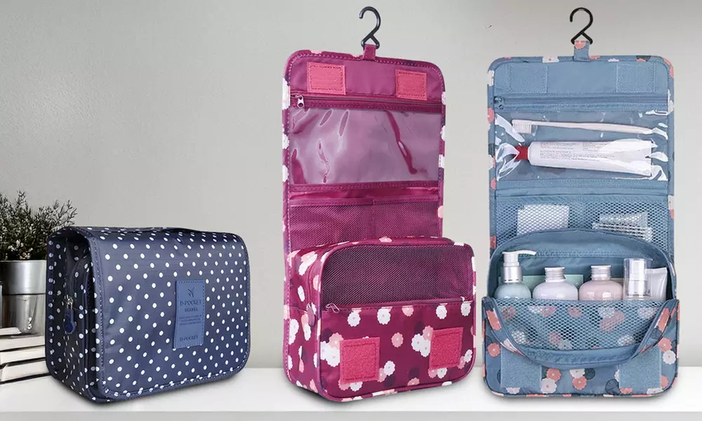 Multifunction Cosmetic Bag Portable Makeup Pouch Waterproof Toiletry Bag