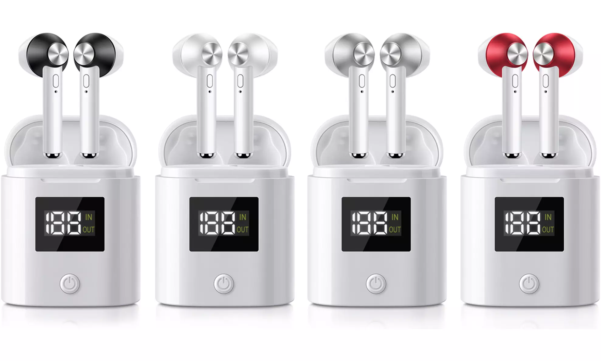 Écouteurs Bluetooth avec étui de chargement numérique - Primary Image