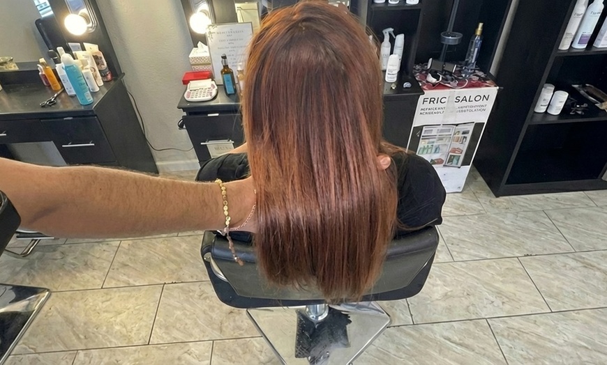 Image 3: One Single‑Process Color Treatment, Olaplex Treatment, Styling & More
