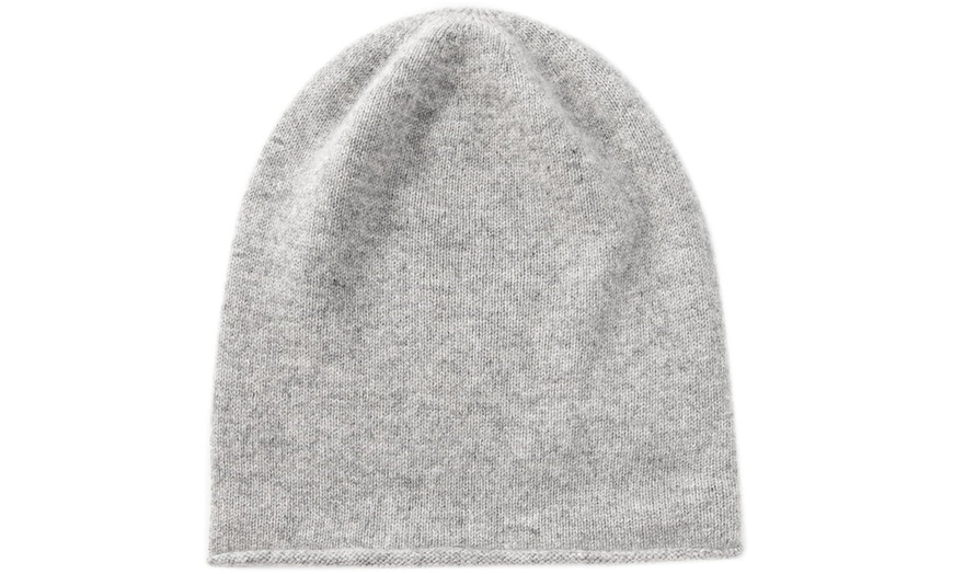 Image 10: 1x oder 2x Kaschmir Slouchy Beanie Strickmütze