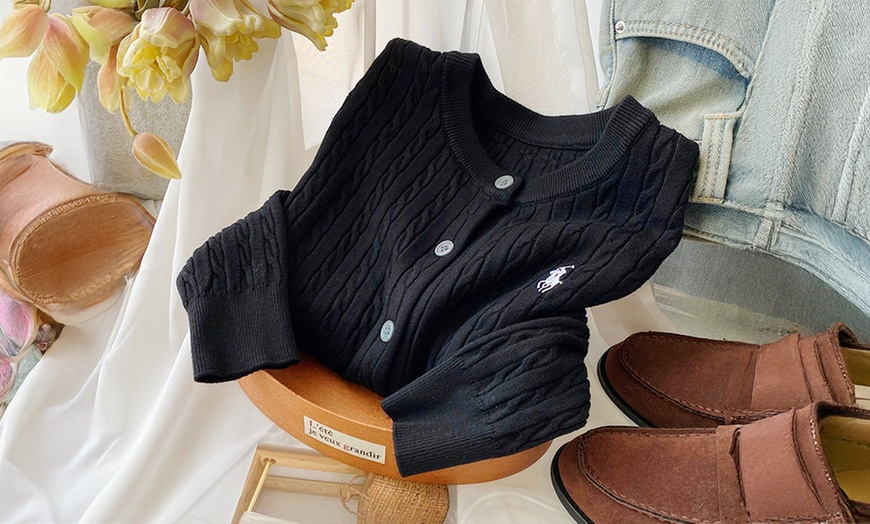 Image 5: Women’s Knitted Button-Down Cardigan Sweater