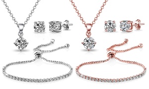 Philip Jones Solitaire Friendship Set with Crystals from Swarovski®