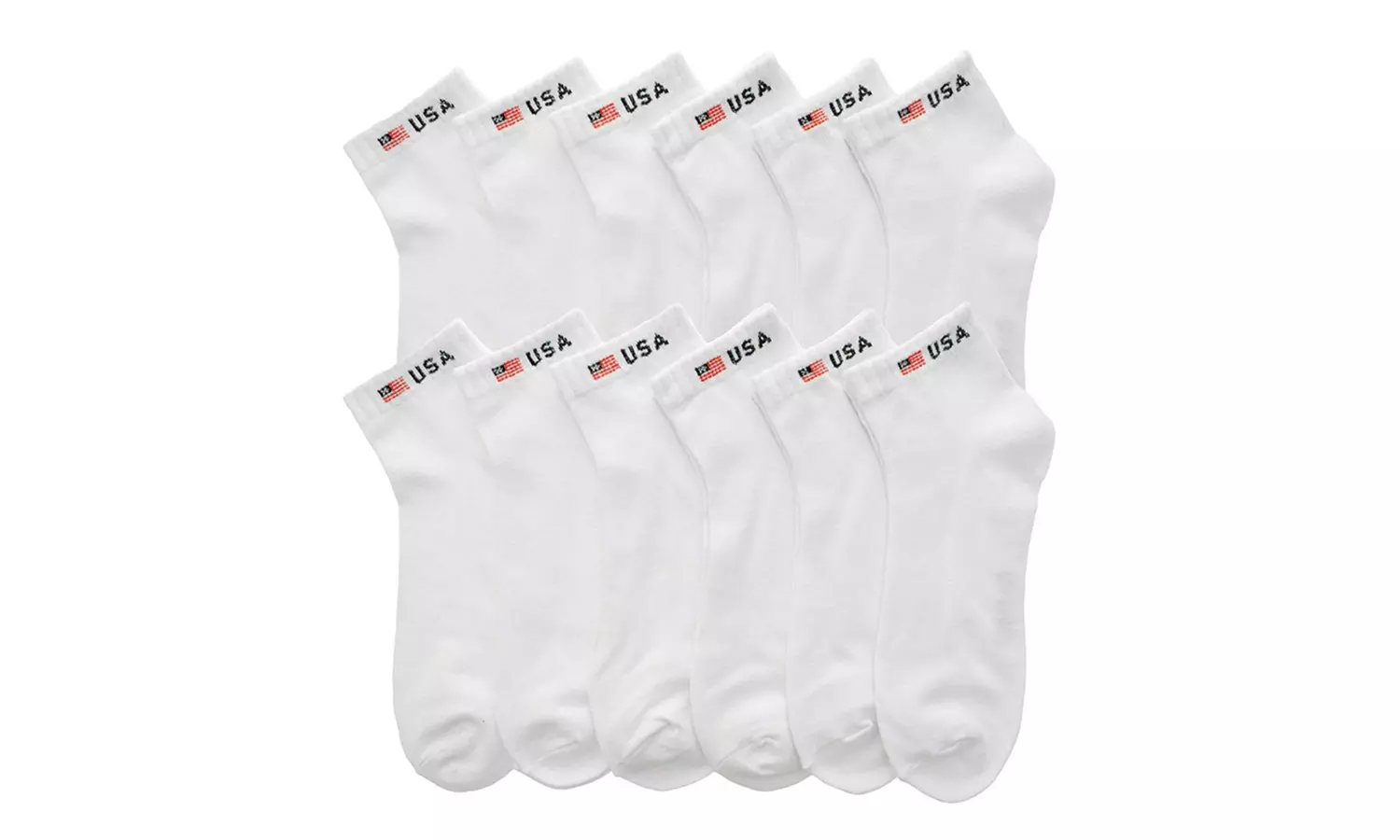  Men's Low-Cut Everyday Essential Socks (12-Pair Pack)