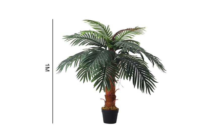 Image 8: Artificial Palm Tree in a Pot 100cm