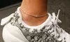 Italian Sterling Silver Beaded Anklets