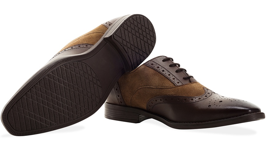 Image 8: Redfoot Men's Square-Toe Brogues