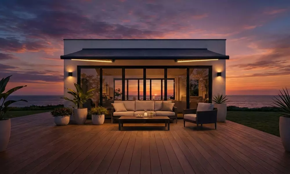 Store banne motorisé LED Kocoon "Oitis"