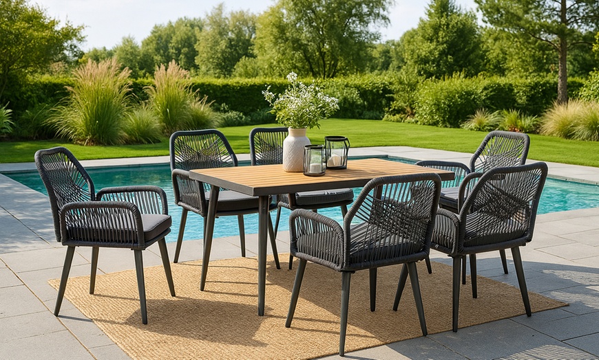 Image 1: Set da pranzo da giardino per 6 o 8 persone con tavolo Swing&Harmonie