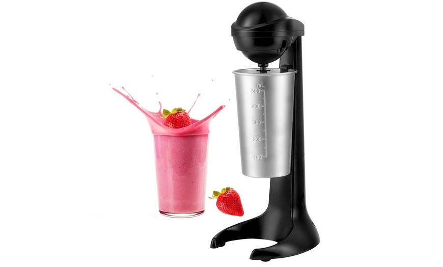 Image 3: Retro Milkshake Maker or Milk Frother 100W