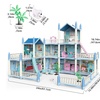 Image 15: 3D DIY Dollhouse Playset with Furniture and Figures for Kids