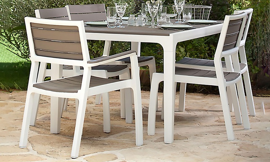 Keter Harmony Six Seat Dining Set Groupon Goods