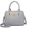 Image 5: PU Leather Texture Design Women's Handbag and Purse Set